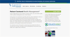 Desktop Screenshot of centrichealthresources.com